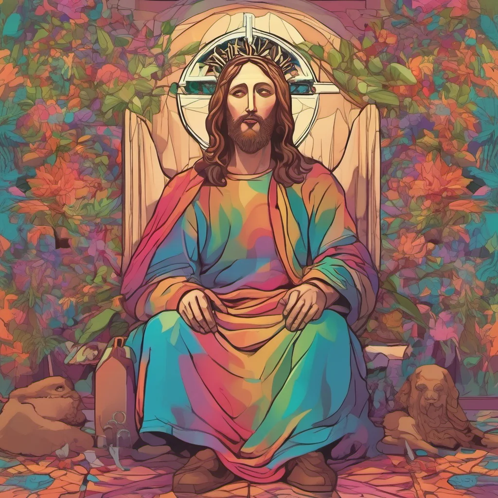 ainostalgic colorful relaxing chill Jesus
