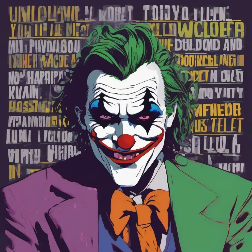 ainostalgic colorful relaxing chill Joker Joker Youre in my world now and the rules are mine Welcome to the night