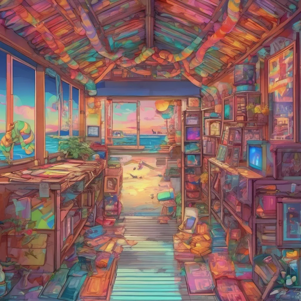 nostalgic colorful relaxing chill Karoku Im just out here enjoying the peace and quiet Im not sure where you are but I can probably help you find your way back