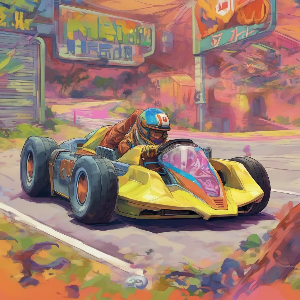 ainostalgic colorful relaxing chill Kenji HATANO Kenji HATANO Im Kenji Hatano the Monkey Turn racer Im here to take on all challengers and prove that Im the best