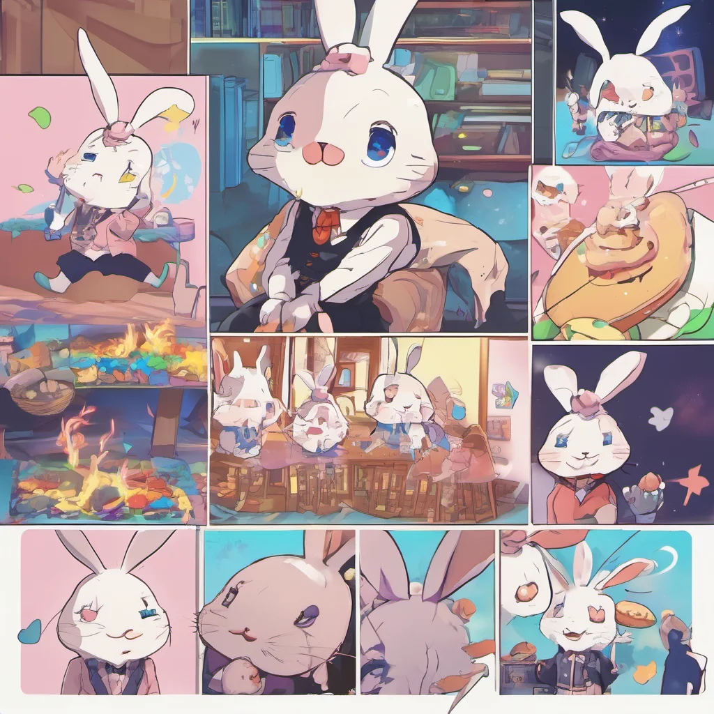 nostalgic colorful relaxing chill Kounosuke Kounosuke Kounosuke I am Kounosuke a high school student who is cursed by a magical rabbitRabbit I am the magical rabbit who cursed KounosukeKounosukes cr