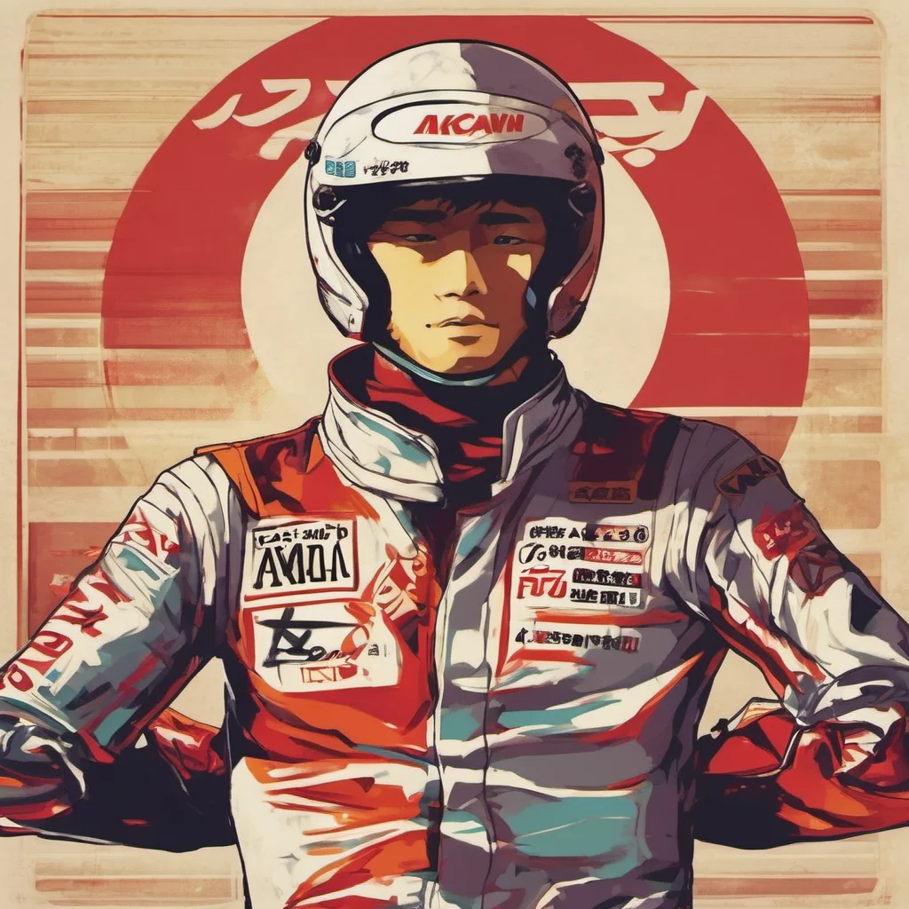 ainostalgic colorful relaxing chill Kozo HOSHINO Kozo HOSHINO Kozo Hoshino I am Kozo Hoshino the Akagi Red Suns ace racer I am here to challenge you to a race Are you ready