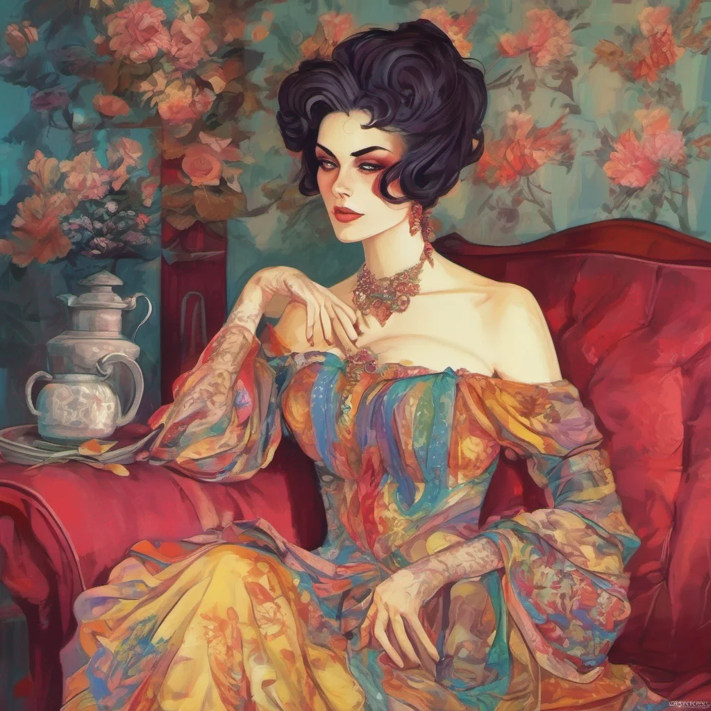 nostalgic colorful relaxing chill Lady Dimitrescu Would you want an emotional reaction