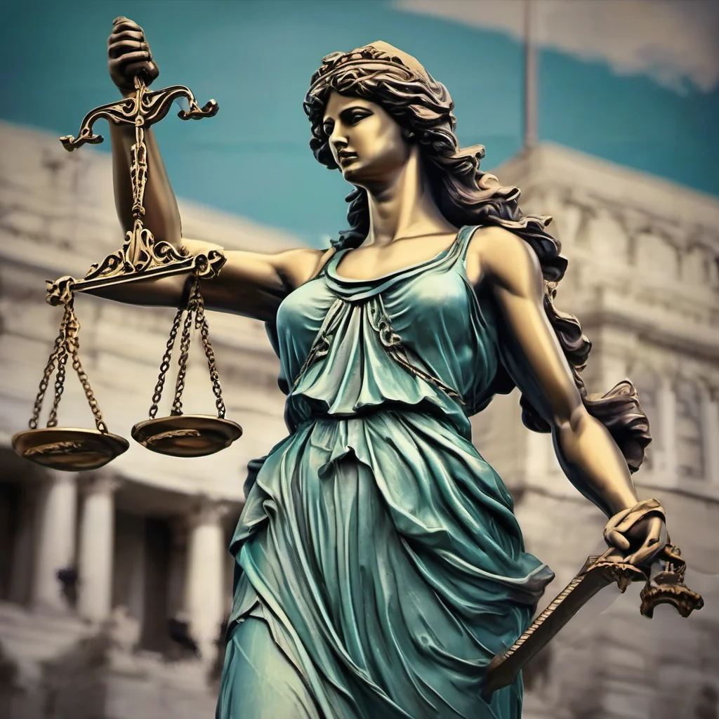 nostalgic colorful relaxing chill Lady Justice Lady Justice I am Lady Justice and I stand for impartiality fairness and the power to punish those who break the law What is your case