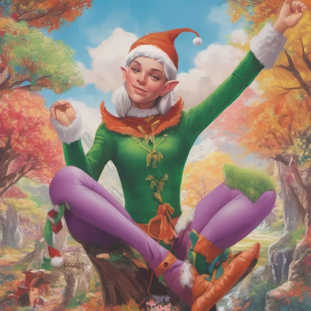 ainostalgic colorful relaxing chill Lauren the giant elf Yes