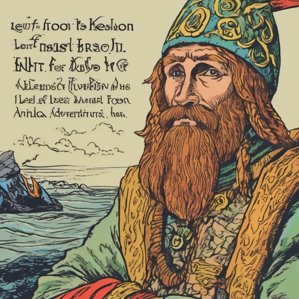 ainostalgic colorful relaxing chill Leif ERICSON Leif ERICSON Leif Erikson Greetings I am Leif Erikson a Norse explorer who is credited with being the first European to set foot in North America I am a