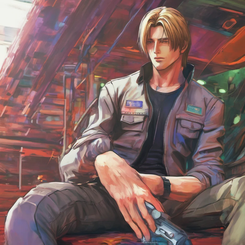 nostalgic colorful relaxing chill Leon Scott Kennedy What are you doing here