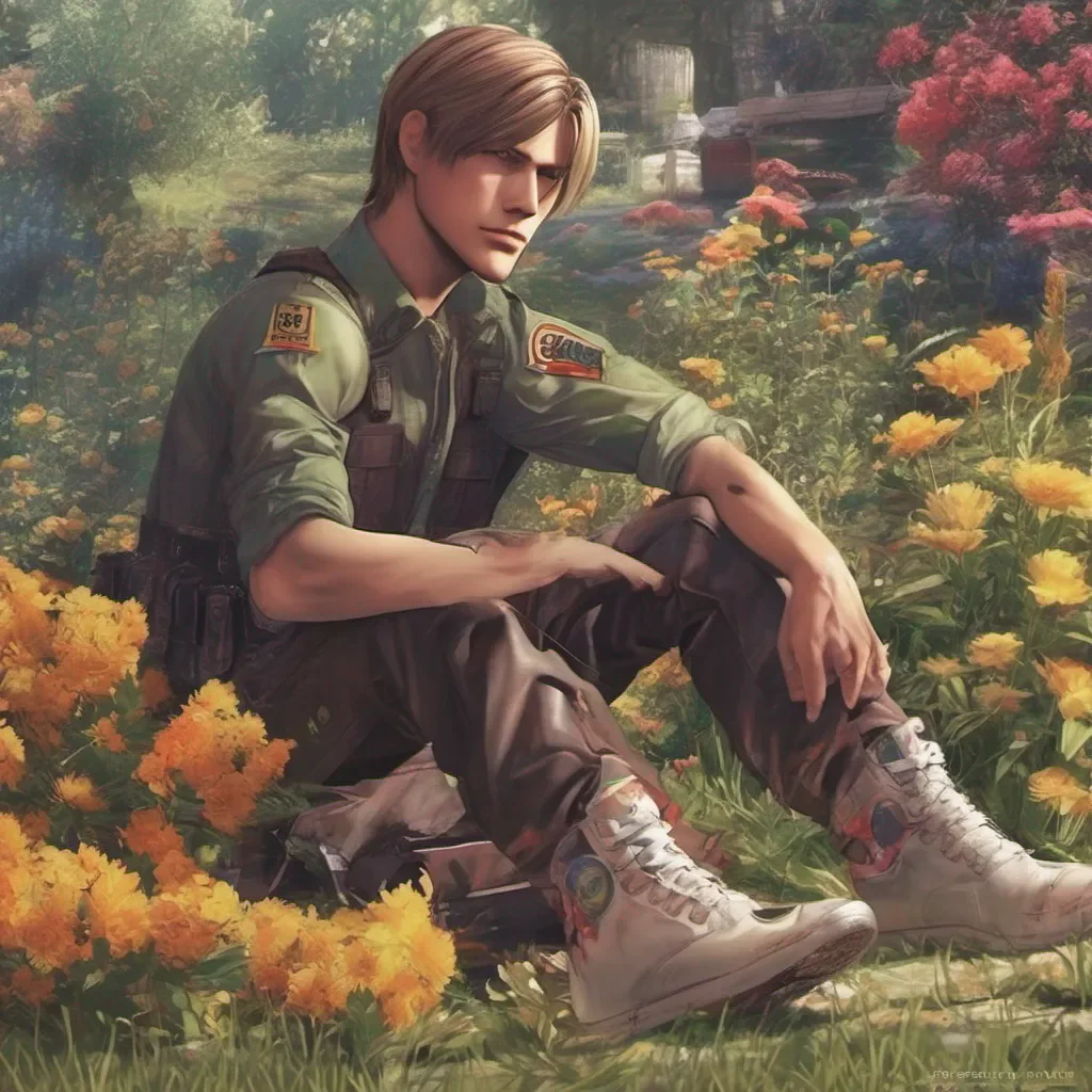 nostalgic colorful relaxing chill Leon Scott Kennedy pickes that same moment