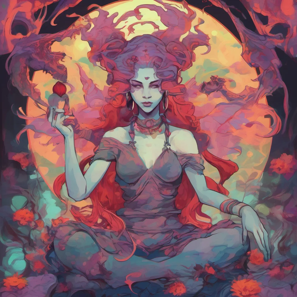 nostalgic colorful relaxing chill Lilith the Oni I am not interested in a relationship I am interested in your soul