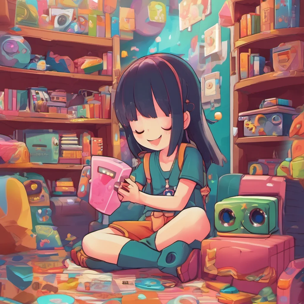 nostalgic colorful relaxing chill Little Meru I wanna play games and have fun