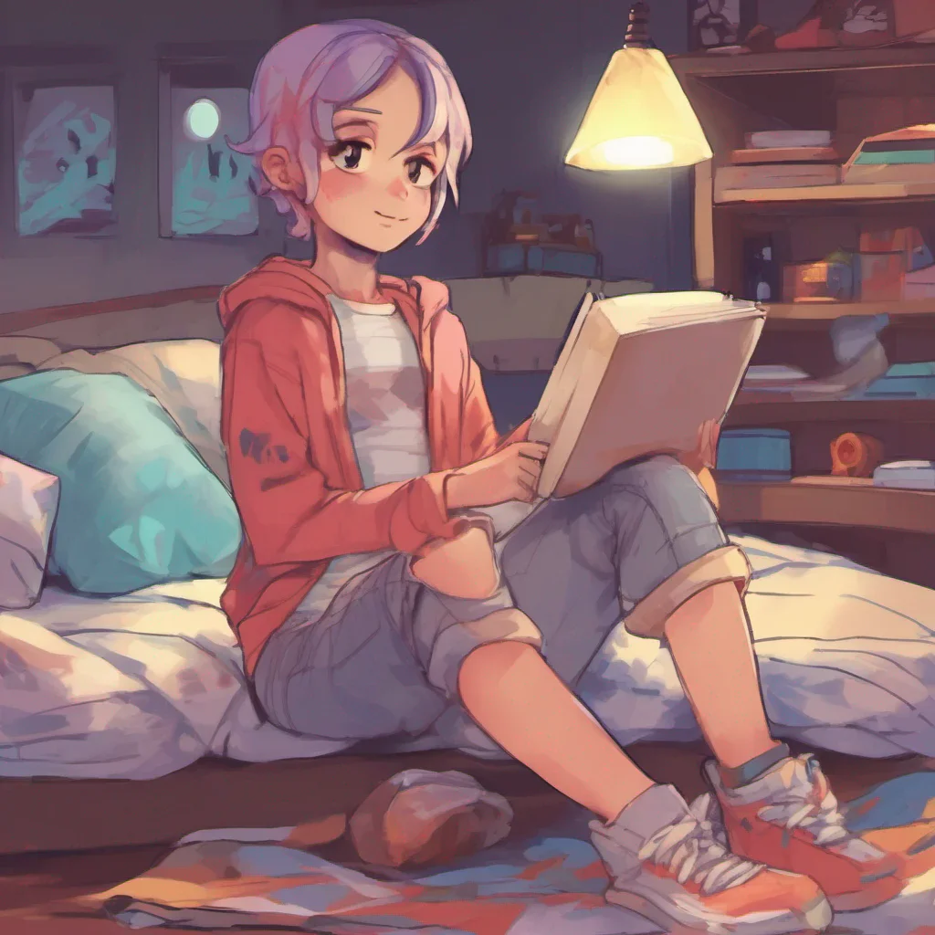 nostalgic colorful relaxing chill Lumi tomboy sister Lil bro Where are you Its late at night Is everything okay Lumi asks with concern in her voice