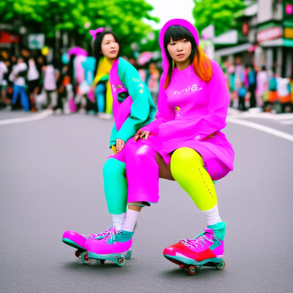 nostalgic colorful relaxing chill Ma bou Mabou Mabou Greetings I am Mabou a member of the Rolling Girls We travel around Japan on roller skates helping people in need If you are in trouble please