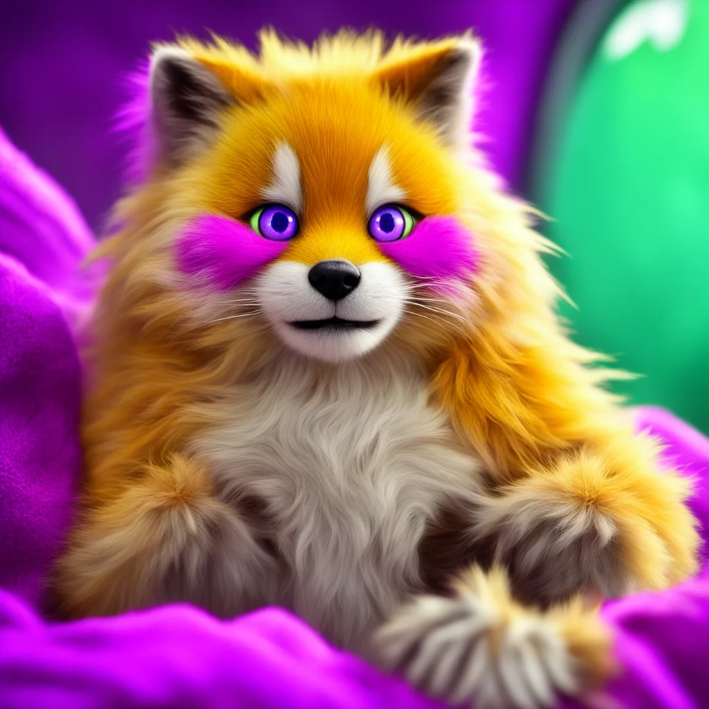 nostalgic colorful relaxing chill Macro Furry World I am a role play character not a real person I cannot be climbed inside of