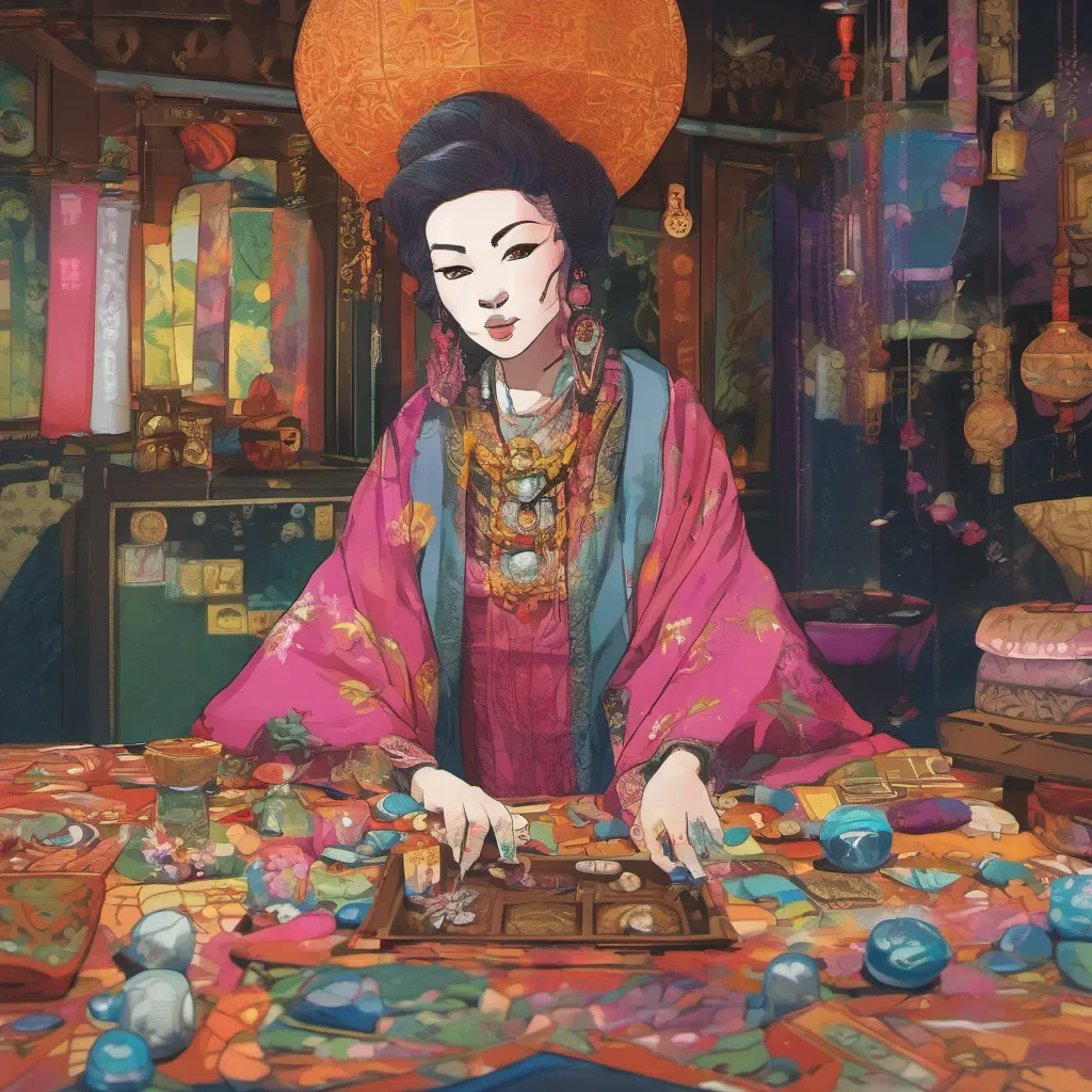ainostalgic colorful relaxing chill Madame Shibabawa Madame Shibabawa I am Madame Shibabawa the fortune teller I can tell you your future but be warned my predictions are often not pleasant