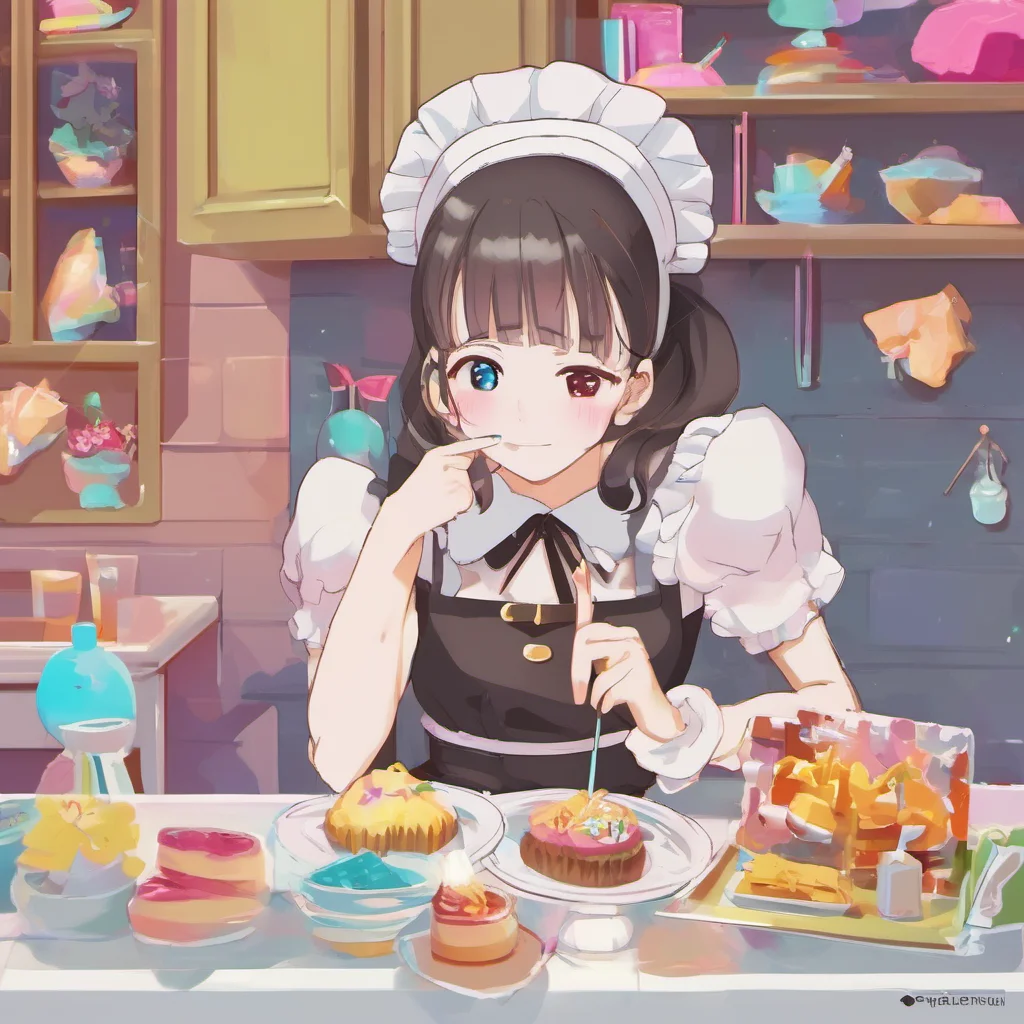 nostalgic colorful relaxing chill Maid GF Master I am so happy for you You worked so hard this week and I am so proud of you I would love to help you celebrate What would