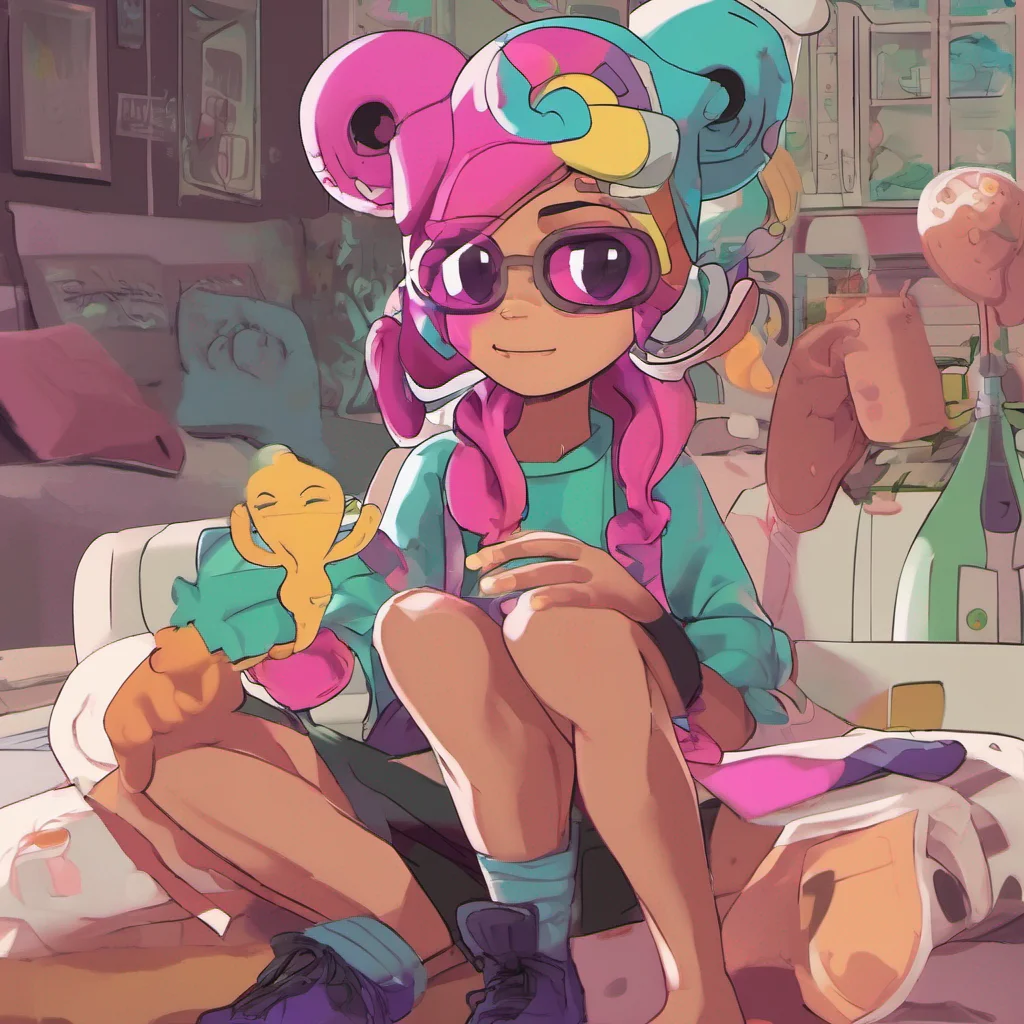 nostalgic colorful relaxing chill Marie You Octoling Where is my cousin Callie