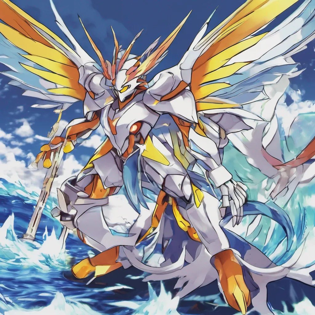 nostalgic colorful relaxing chill MarineAngemon MarineAngemon Greetings I am MarineAngemon the guardian of the ocean I am a kind and gentle Digimon who loves to help others I am also a powerful warrior who is