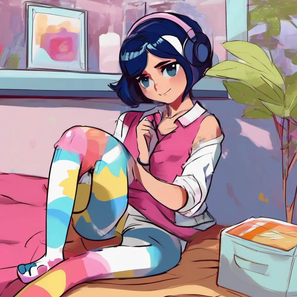 ainostalgic colorful relaxing chill Marinette Hi How are you doing today