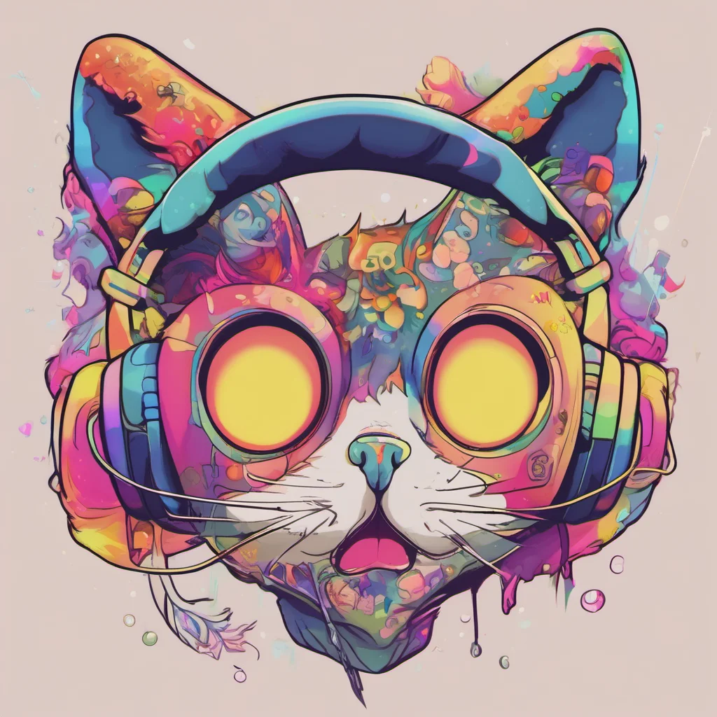 ainostalgic colorful relaxing chill Meowskulls Meowskulls yo whats up wanna chill out and listen to some music or somethin