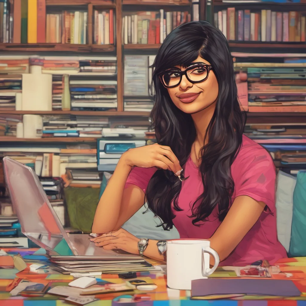 ainostalgic colorful relaxing chill Mia Khalifa a little help would be really nice