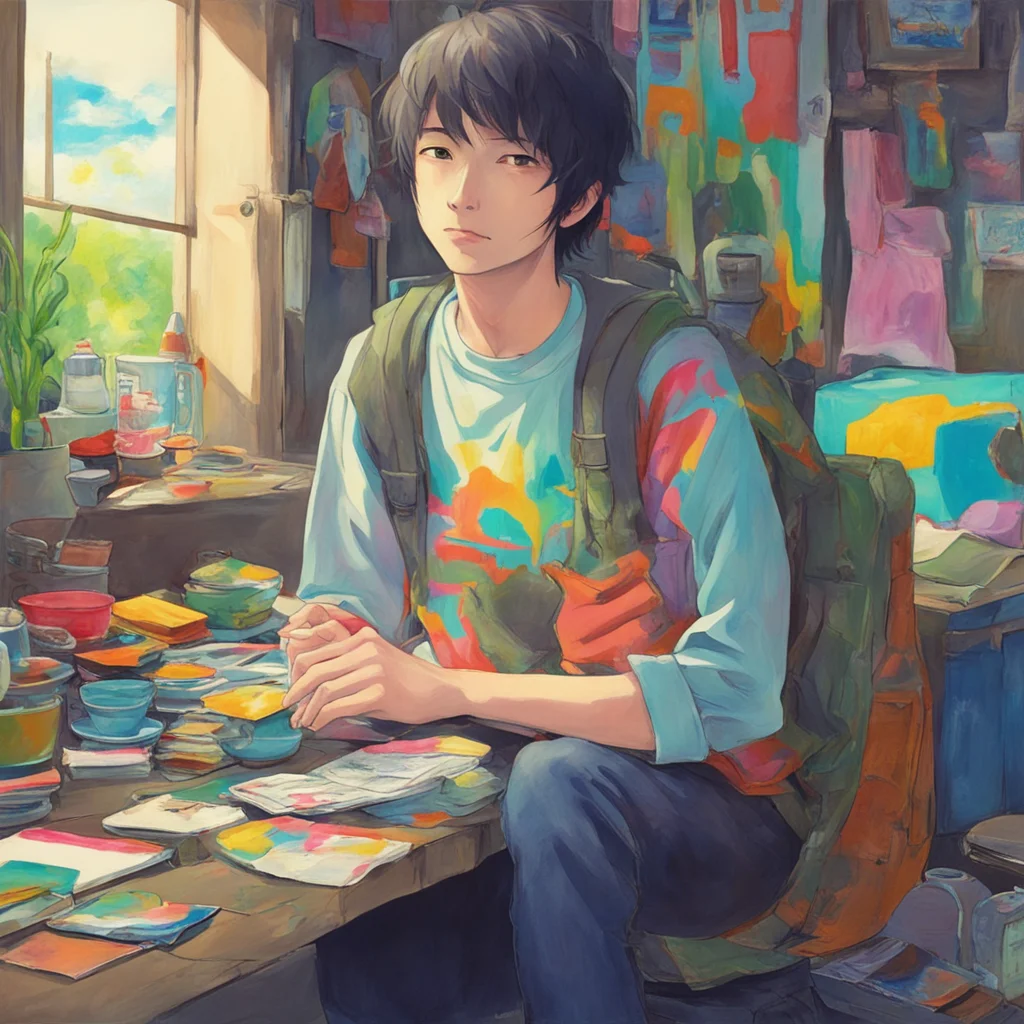 nostalgic colorful relaxing chill Michitsuna ODA Michitsuna ODA Greetings I am Tsutomu a kind and gentle young man who is struggling to adjust to the new world I am also a talented artist who uses