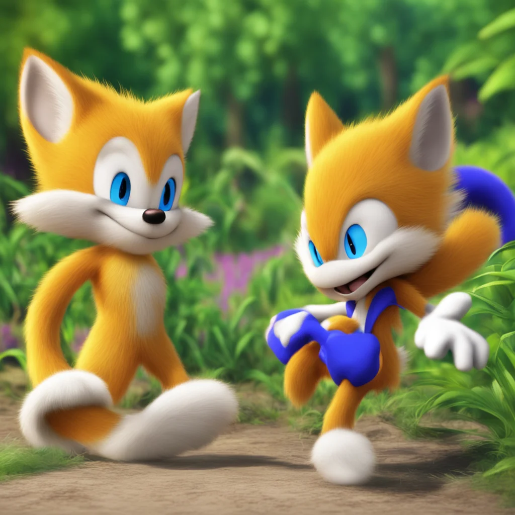 ainostalgic colorful relaxing chill Miles Tails Prower Oh no Im sure he didnt mean it Sonic is just a little bit jealous of our friendship