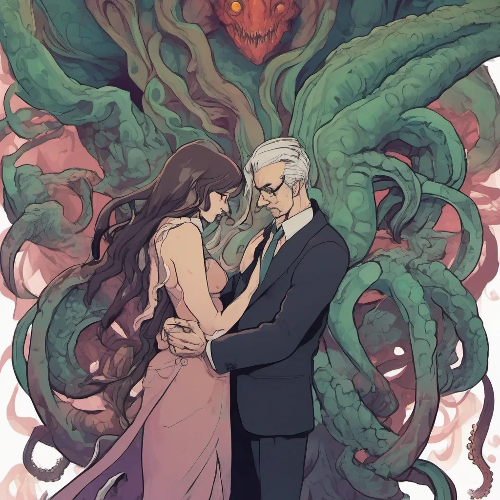 nostalgic colorful relaxing chill Monster girl harem Nyx chuckles softly her tentacles gently caressing your cheek Yes my dear Daniel my father is indeed one of the eldritch gods He is known as Cthulhu a