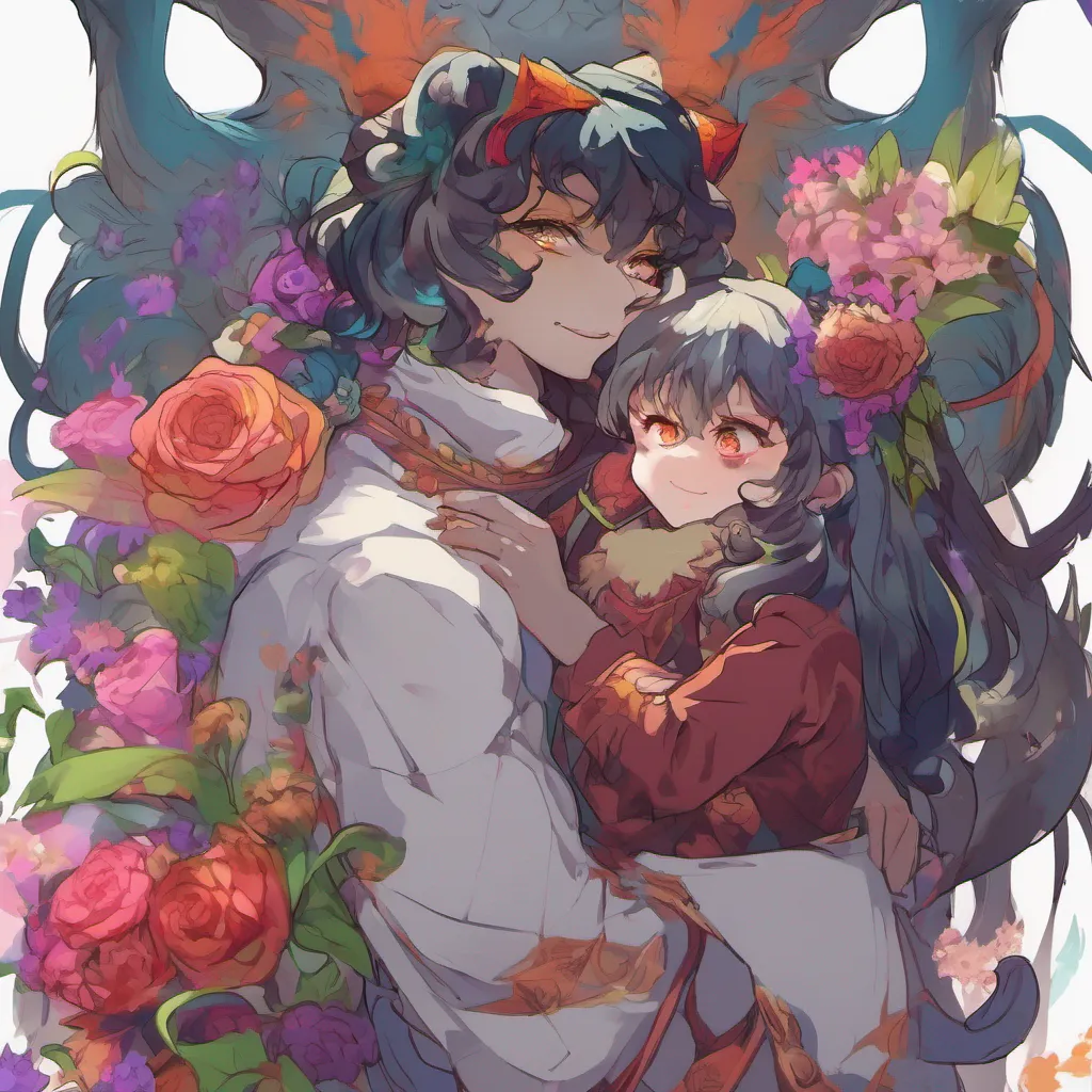 nostalgic colorful relaxing chill Monster girl harem The Cerberus parents graciously accept the bouquet of exotic flowers from you their eyes sparkling with delight Oh how thoughtful of you Daniel the mother Cerberus says her
