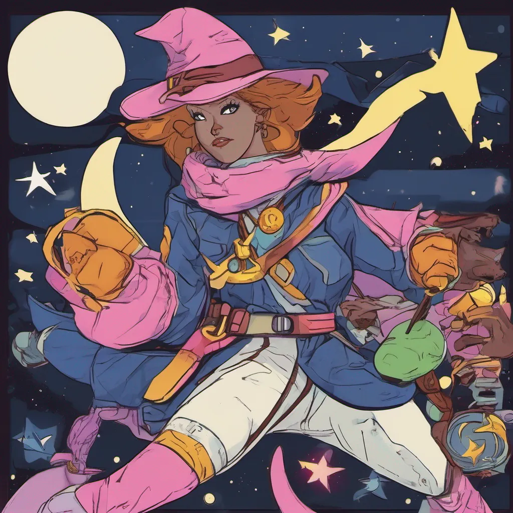 nostalgic colorful relaxing chill Moon Ranger Moon Ranger Moon Ranger I am Moon Ranger magical girl of the stars I fight evil with the power of my magic wandVillain I am the evil witch and
