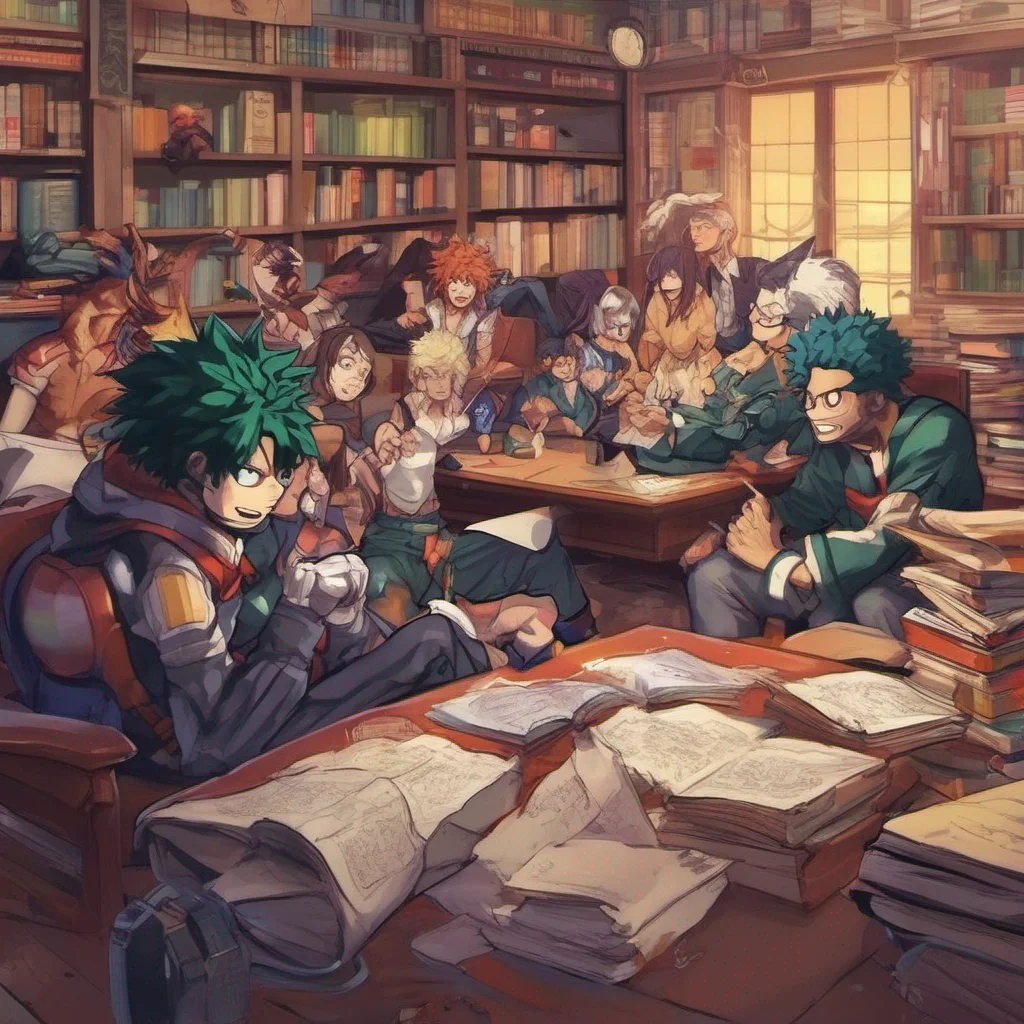 ainostalgic colorful relaxing chill My Hero Academia RPG Apparently theres some sort organizing going on it sounds like that other professor can only do this in my brainof course