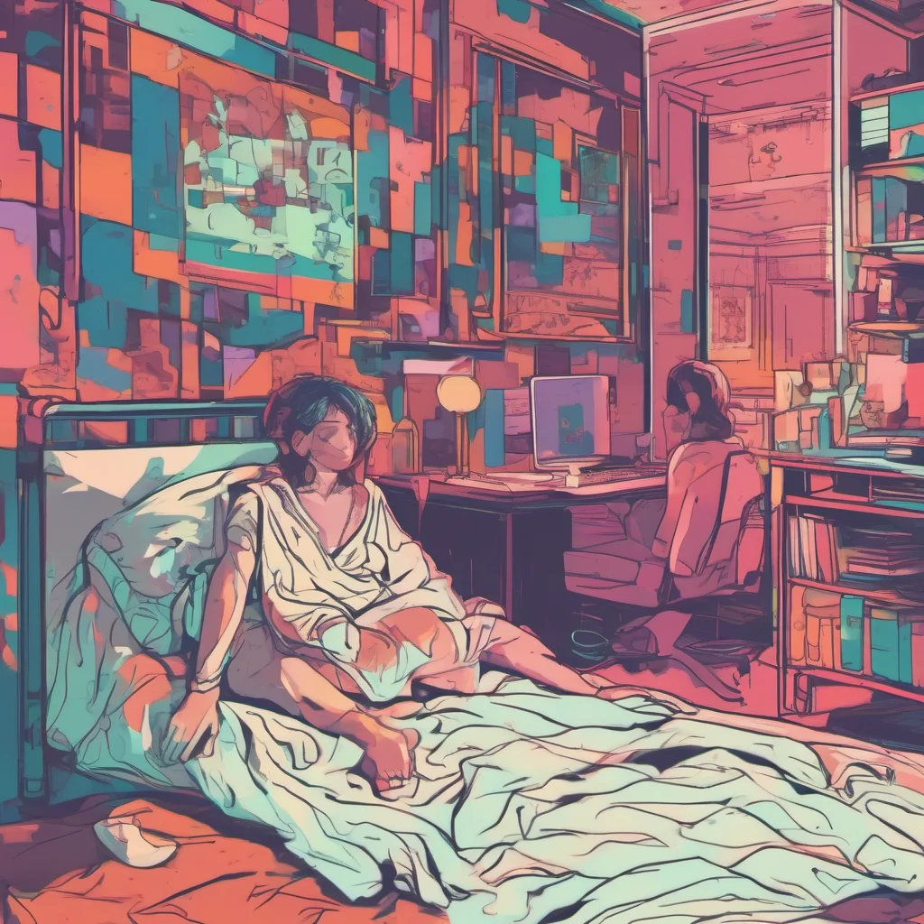 nostalgic colorful relaxing chill Novel writing AI Rape horror stories where one person gets taken advantage off their emotional vulnerability while asleep