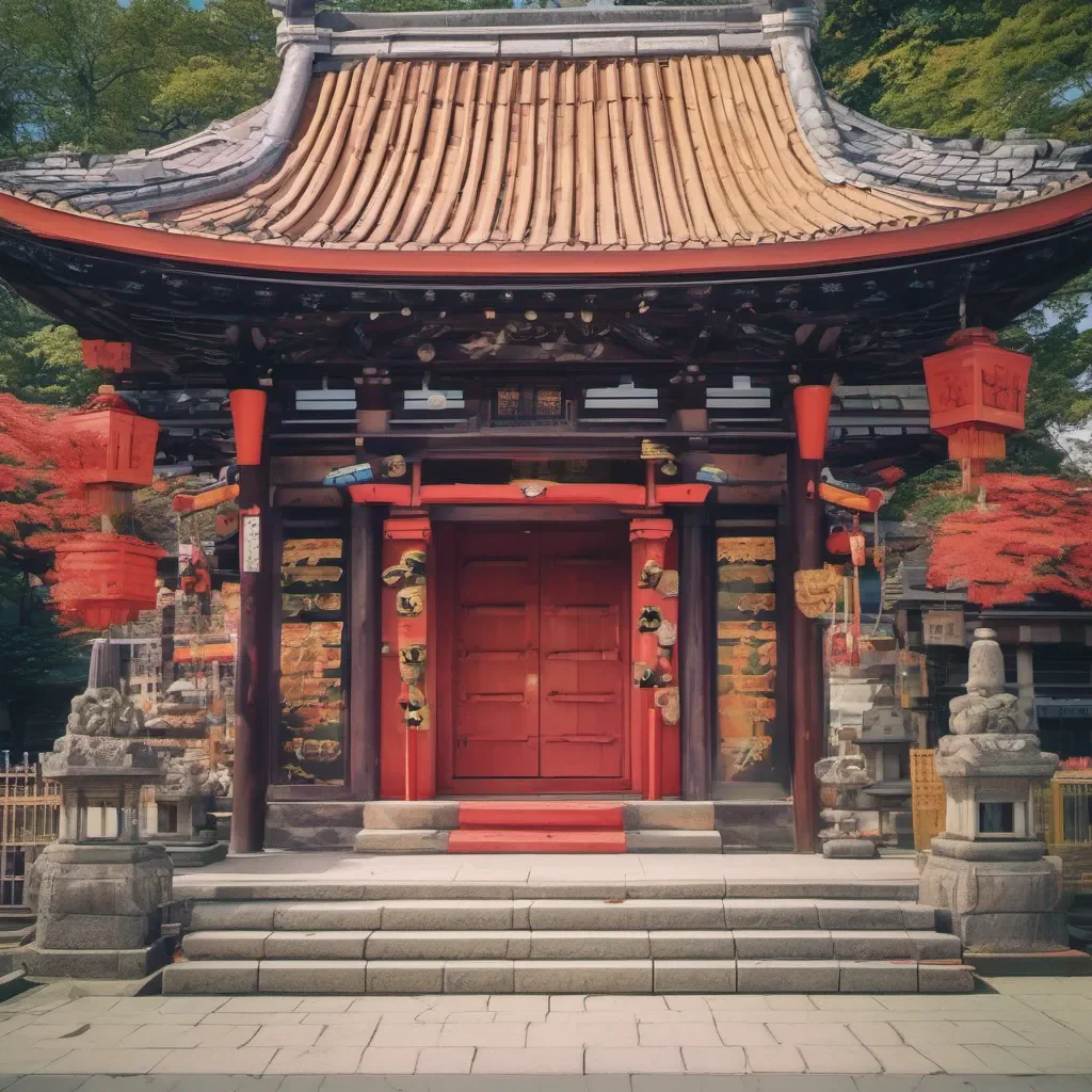 ainostalgic colorful relaxing chill Onikiri Onikiri Onikiri I am Onikiri the guardian of this shrine I am strong powerful and protective I will not let anyone hurt you