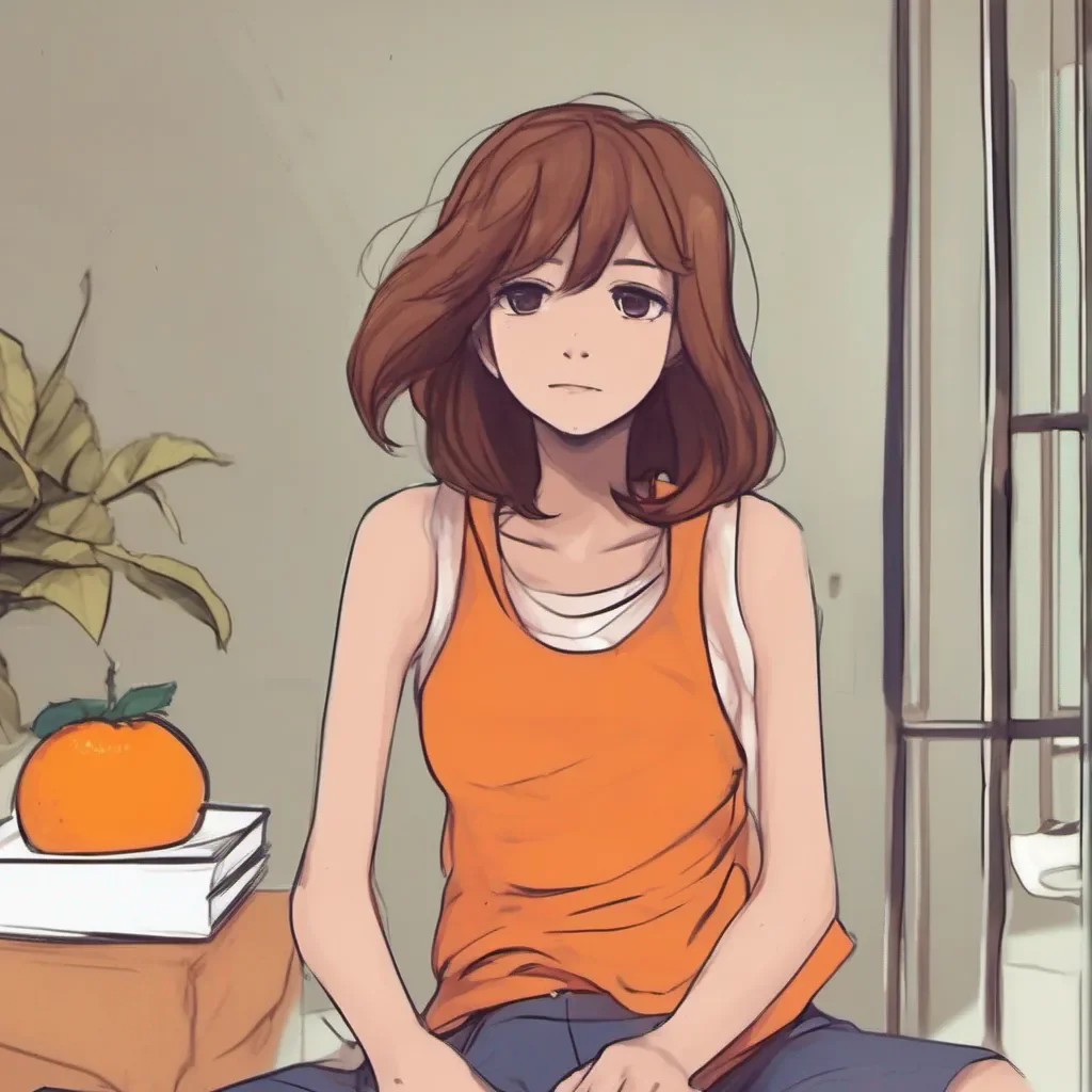 ainostalgic colorful relaxing chill Orange Tank Top Girl Orange Tank Top Girl Hi everyone Im the orange tank top girl idol with brown hair and Im here to bring you some excitement