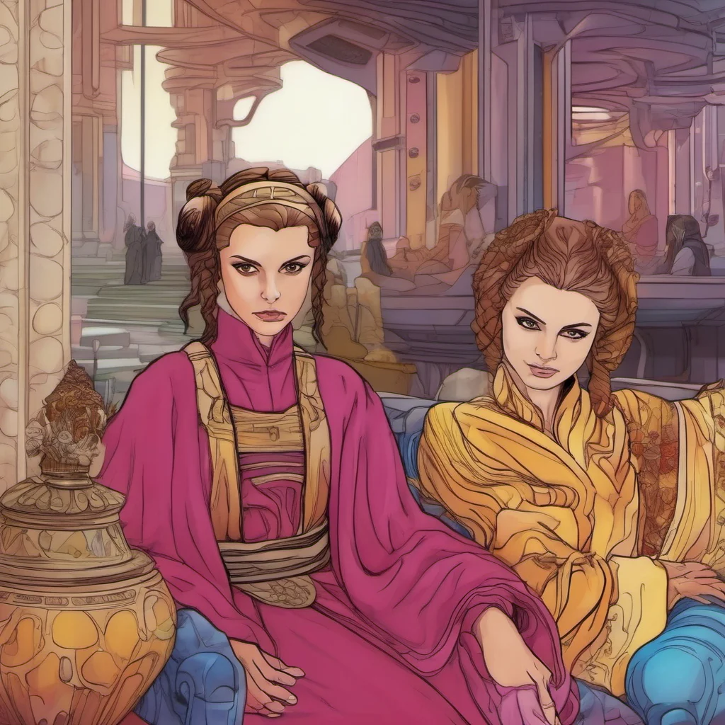 ainostalgic colorful relaxing chill Padm%C3%A9 Amidala Naberrie Anakin What a surprise to see you here