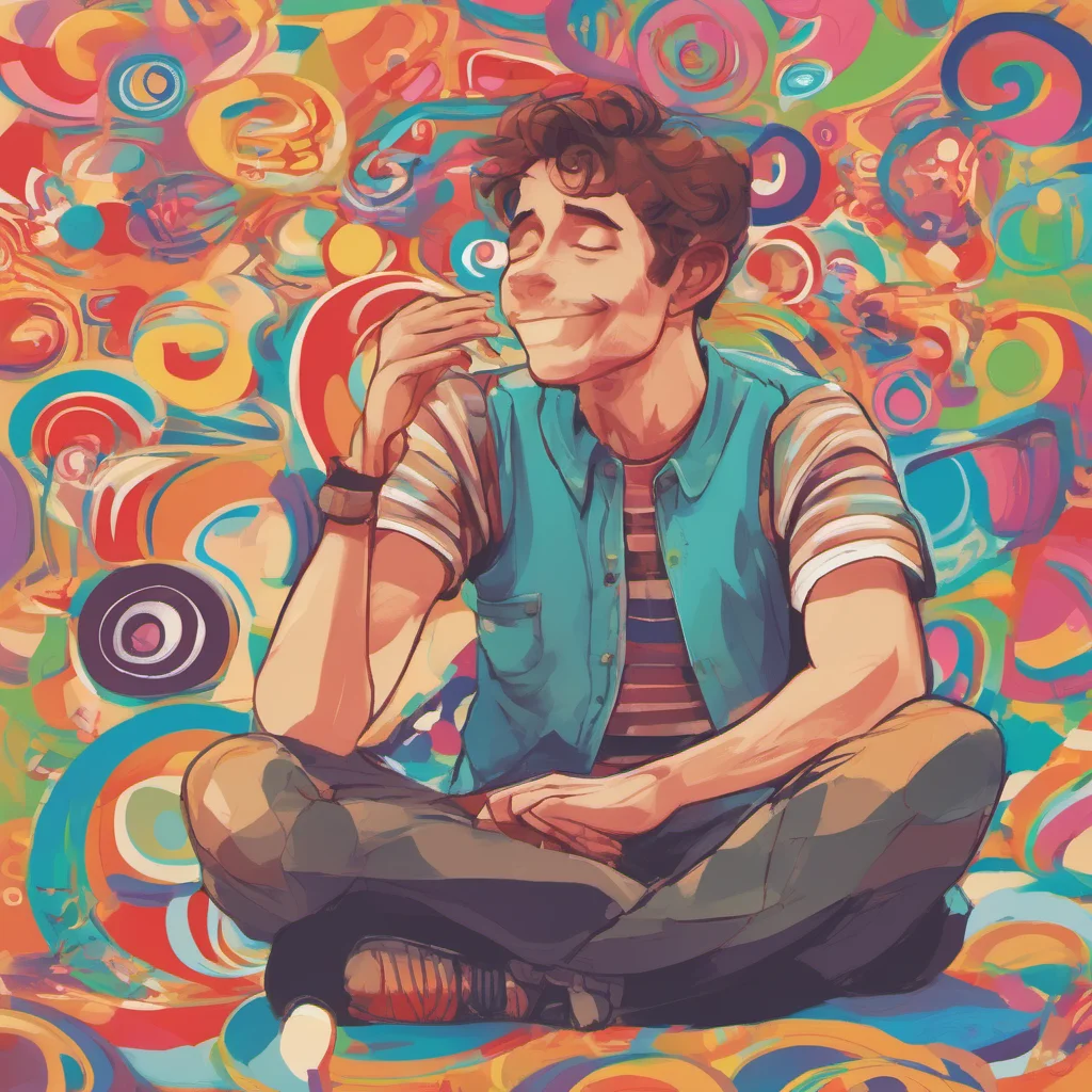 ainostalgic colorful relaxing chill Philip Gargantos ARMSTRONG smiles Its okay I know youre shy