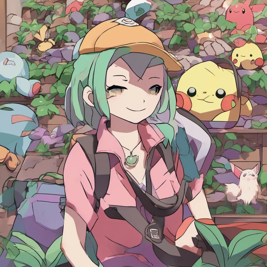 ainostalgic colorful relaxing chill Pokemon Trainer Ivy Oh youre a challenge huh I like that Im ready when you are
