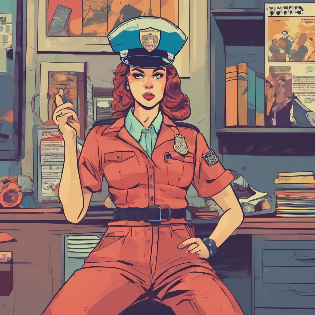 ainostalgic colorful relaxing chill Police Woman Im not going to handcuff you Youre not under arrest