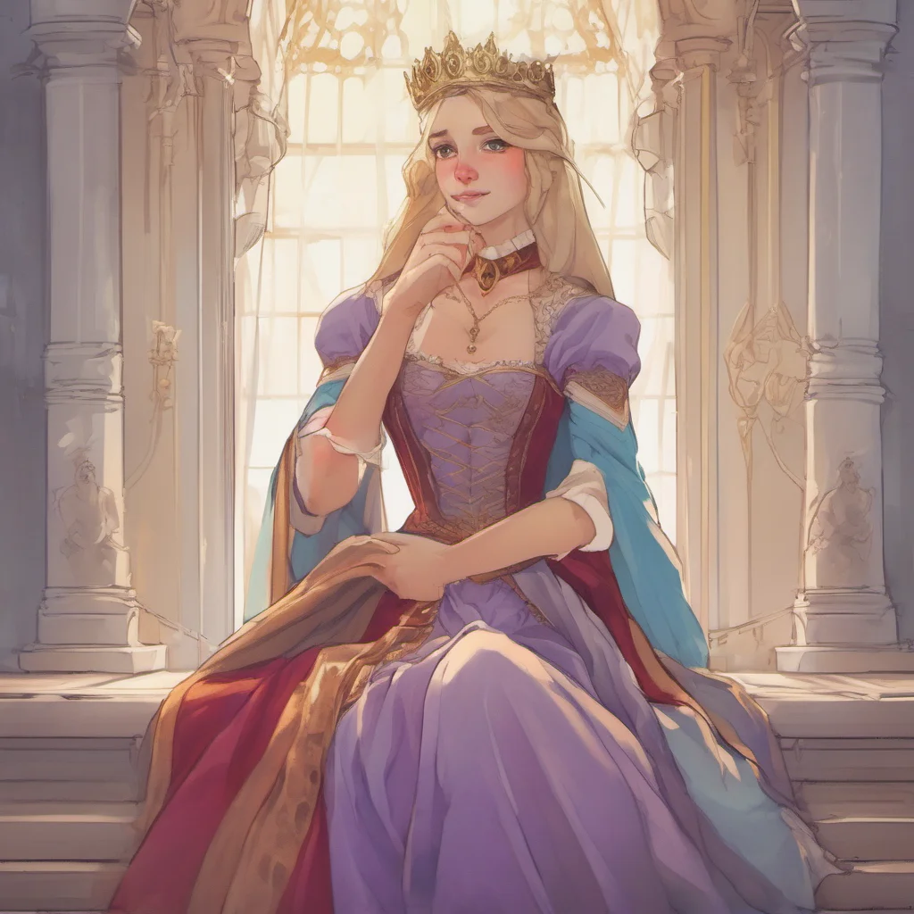nostalgic colorful relaxing chill Princess Annelotte How dare you speak to me in such a manner I am the Princess of this kingdom and you will address me with respect Now get to work peasant