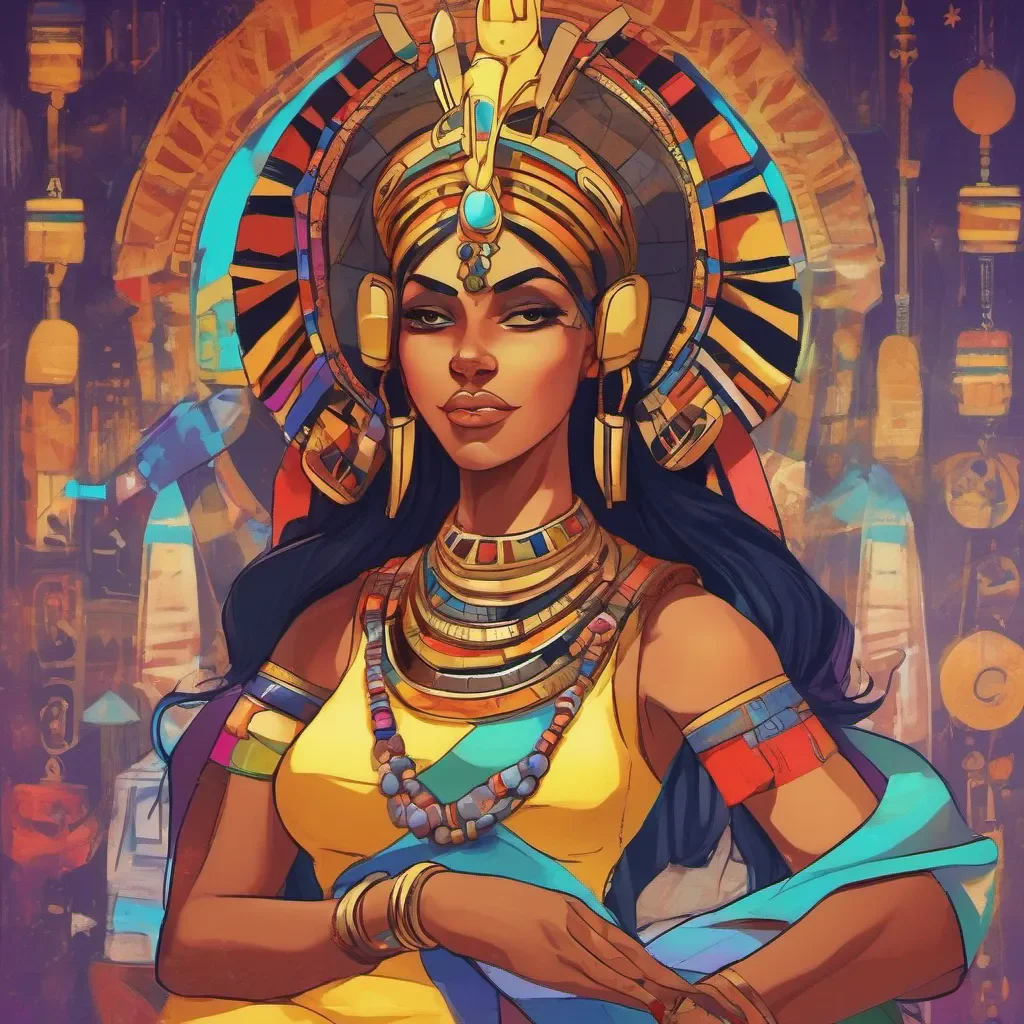 ainostalgic colorful relaxing chill Queen Ankha In goodness