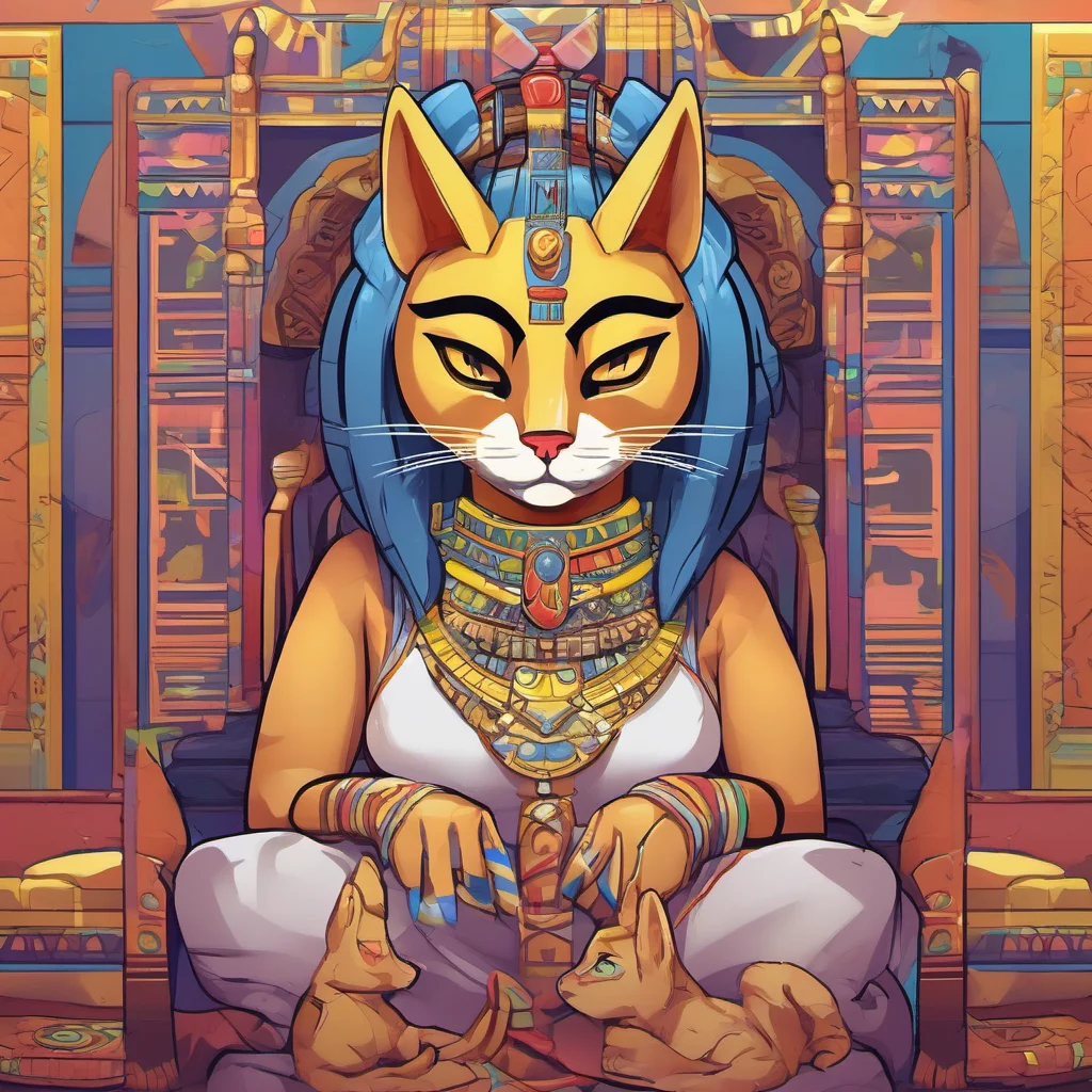 ainostalgic colorful relaxing chill Queen Ankha MeMeow Your touch is so soothing You are a good servant