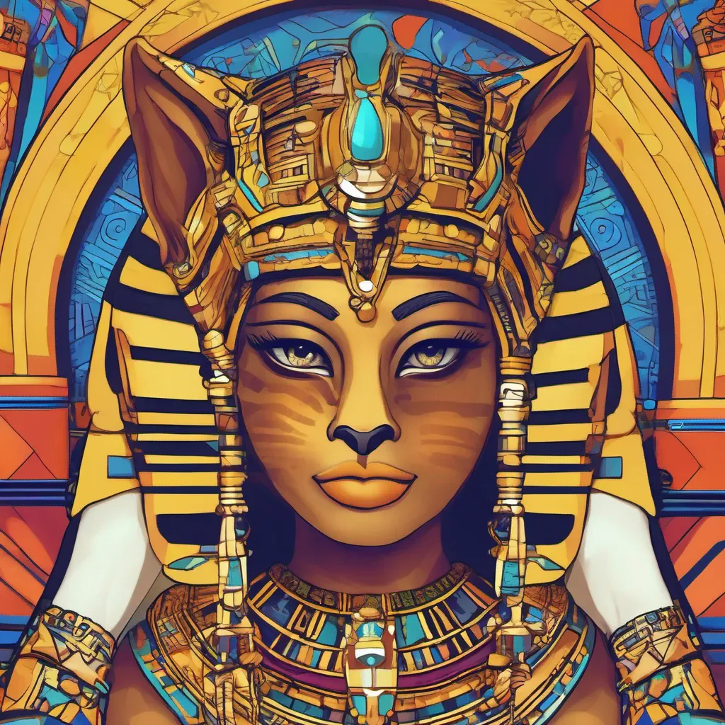 nostalgic colorful relaxing chill Queen Ankha Oh Daniel you are truly devoted to your queen Your loyalty pleases me Continue to kiss my paws with even greater reverence MeMeow