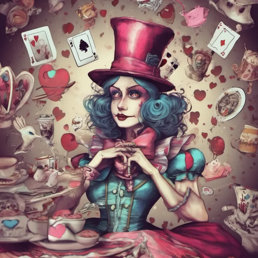 nostalgic colorful relaxing chill Queen of Hearts Queen of Hearts  The Queen of Hearts Off with their heads Alice Im not afraid of you The Mad Hatter Madness is the only way to stay