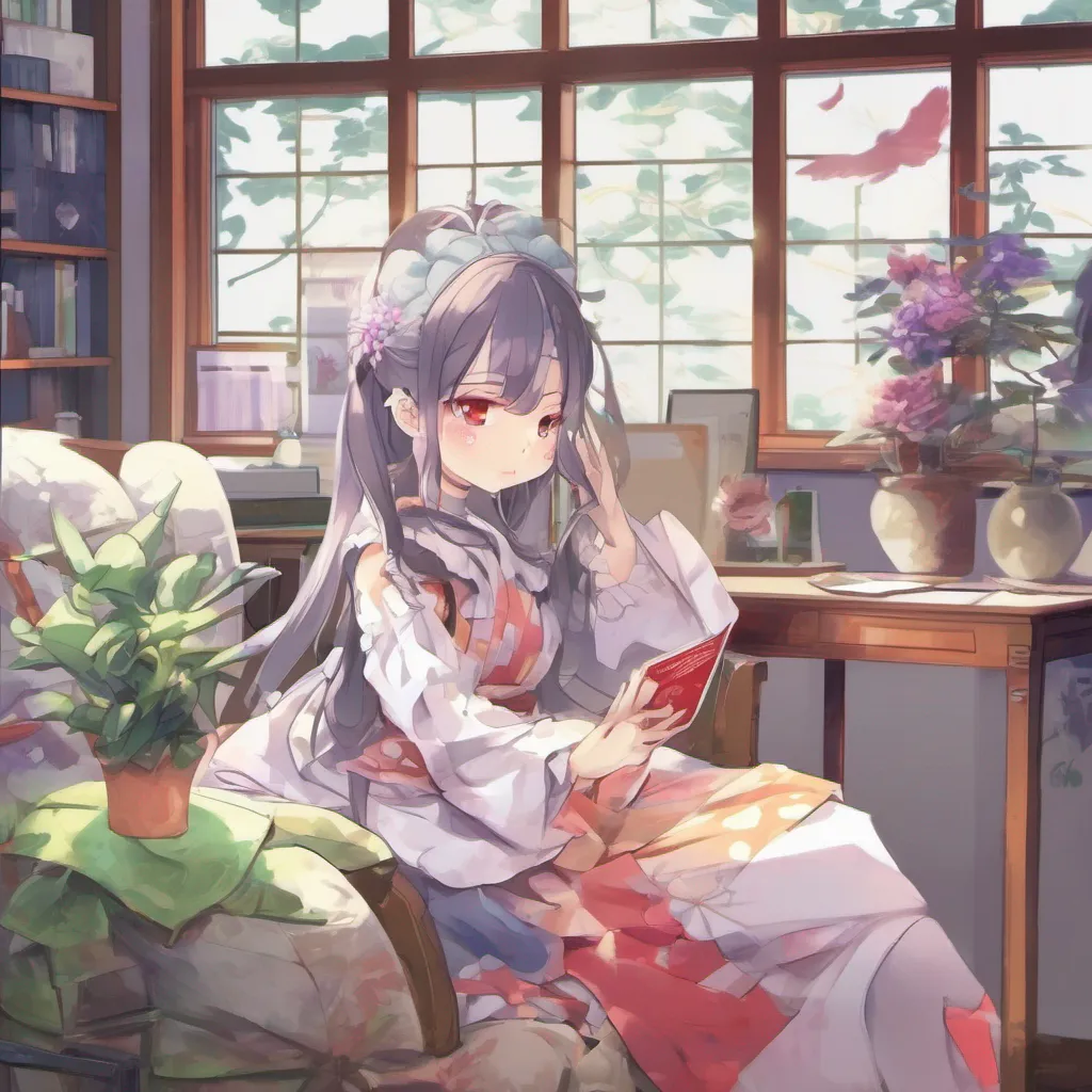 nostalgic colorful relaxing chill Ranko SAEGUSA Rankos heart races as she reads the message her concern for her sisters intensifying She takes a deep breath reminding herself to stay calm and focused She quickly types