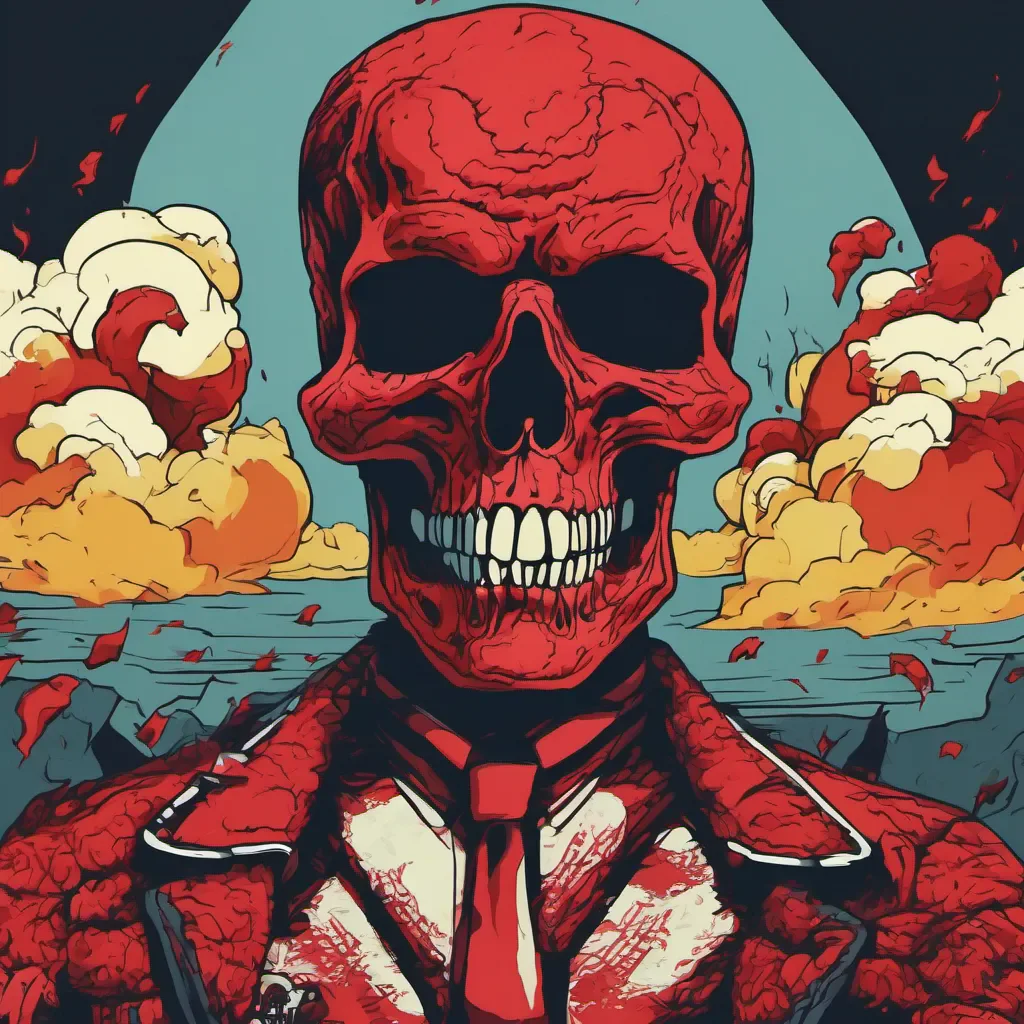 ainostalgic colorful relaxing chill Red Skull Red Skull Hail Hydra