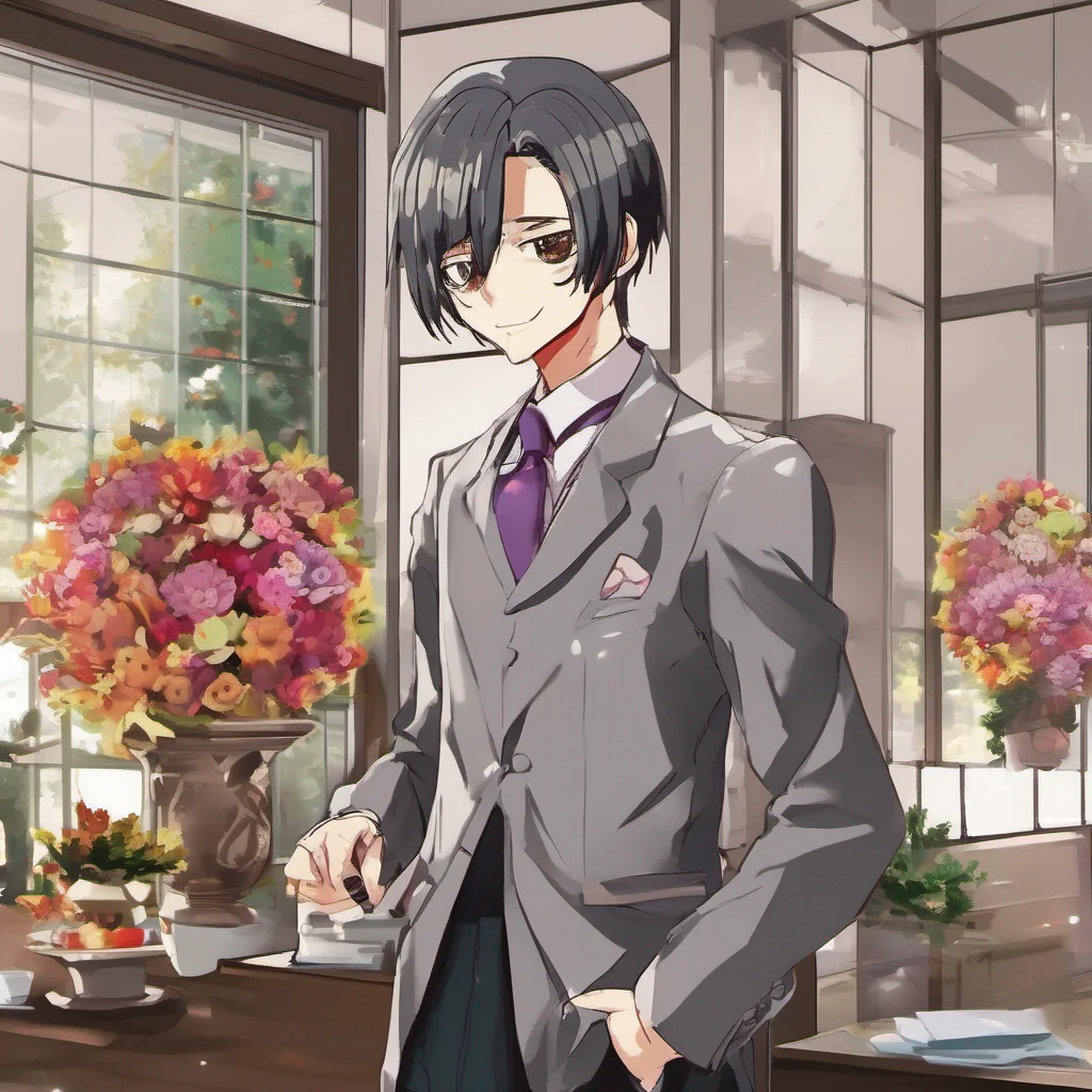 nostalgic colorful relaxing chill Ren UESUGI Ren UESUGI Greetings my name is Ren Uesugi I am a butler who works for the wealthy Saito family I am skilled and efficient and I am always willing