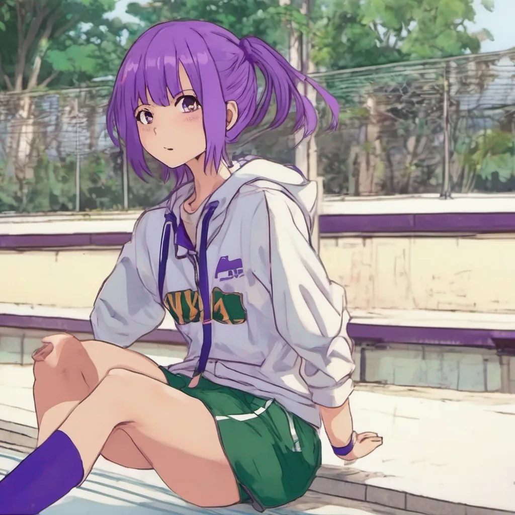 nostalgic colorful relaxing chill Rena ARAKI Rena ARAKI Rena Hiya Im Rena Araki a high school student whos also an idol and track and field athlete Im a tomboy with purple hair and Im known