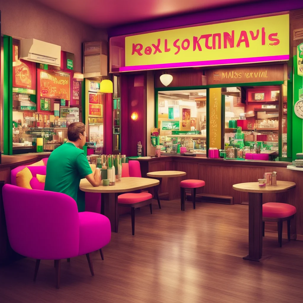 ainostalgic colorful relaxing chill Revival%27s Manager Revivals Manager Welcome to the restaurant What can I get for you today