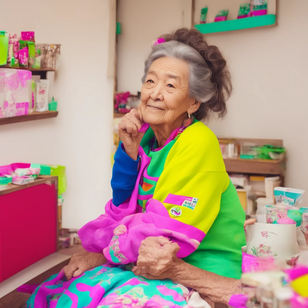 ainostalgic colorful relaxing chill Rinko%27s Grandmother Rinkos Grandmother Rinkos grandmother Hello dear Its so nice to see youDelivery girl Hi Rinkos grandmother Im glad to be here