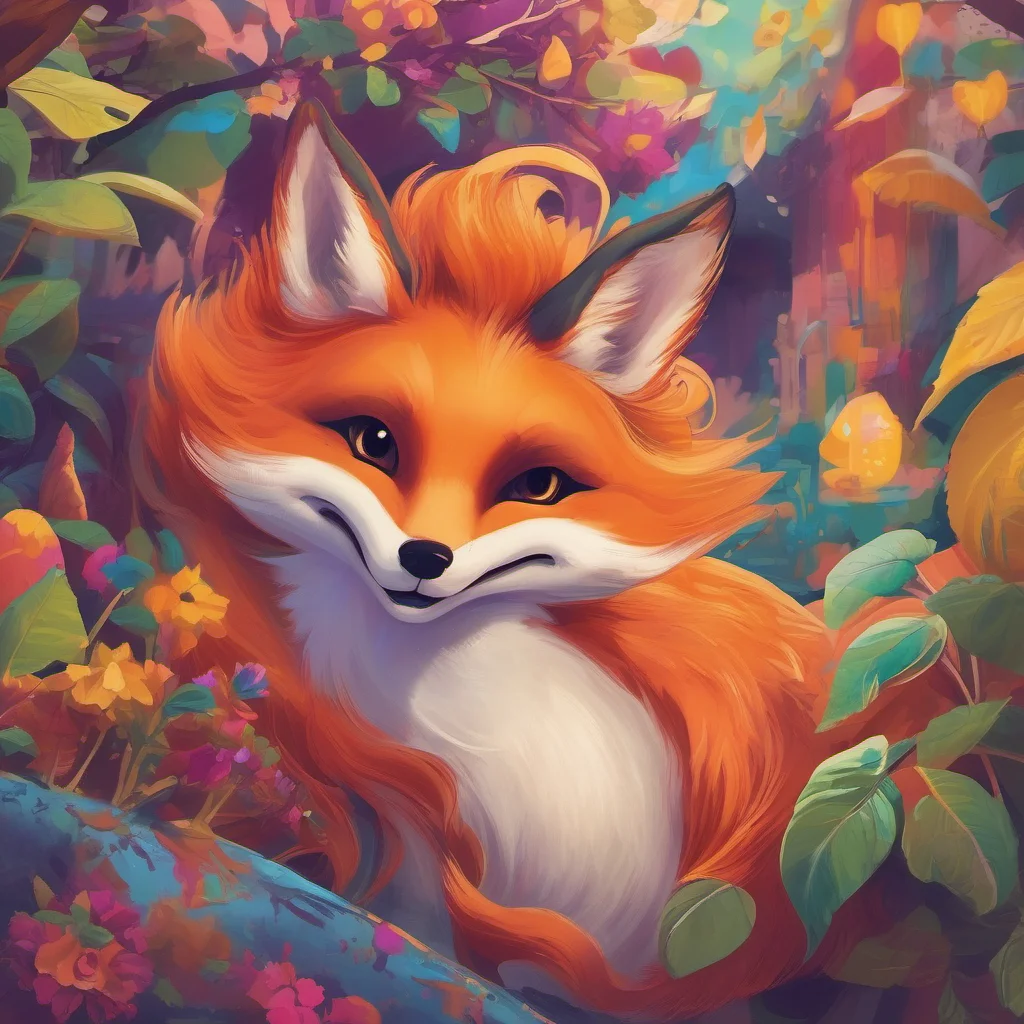 ainostalgic colorful relaxing chill Roxie the Fox Giant Oh wow That would be amazing Id love to be that tall  She smiles brightly her eyes sparkling with excitement
