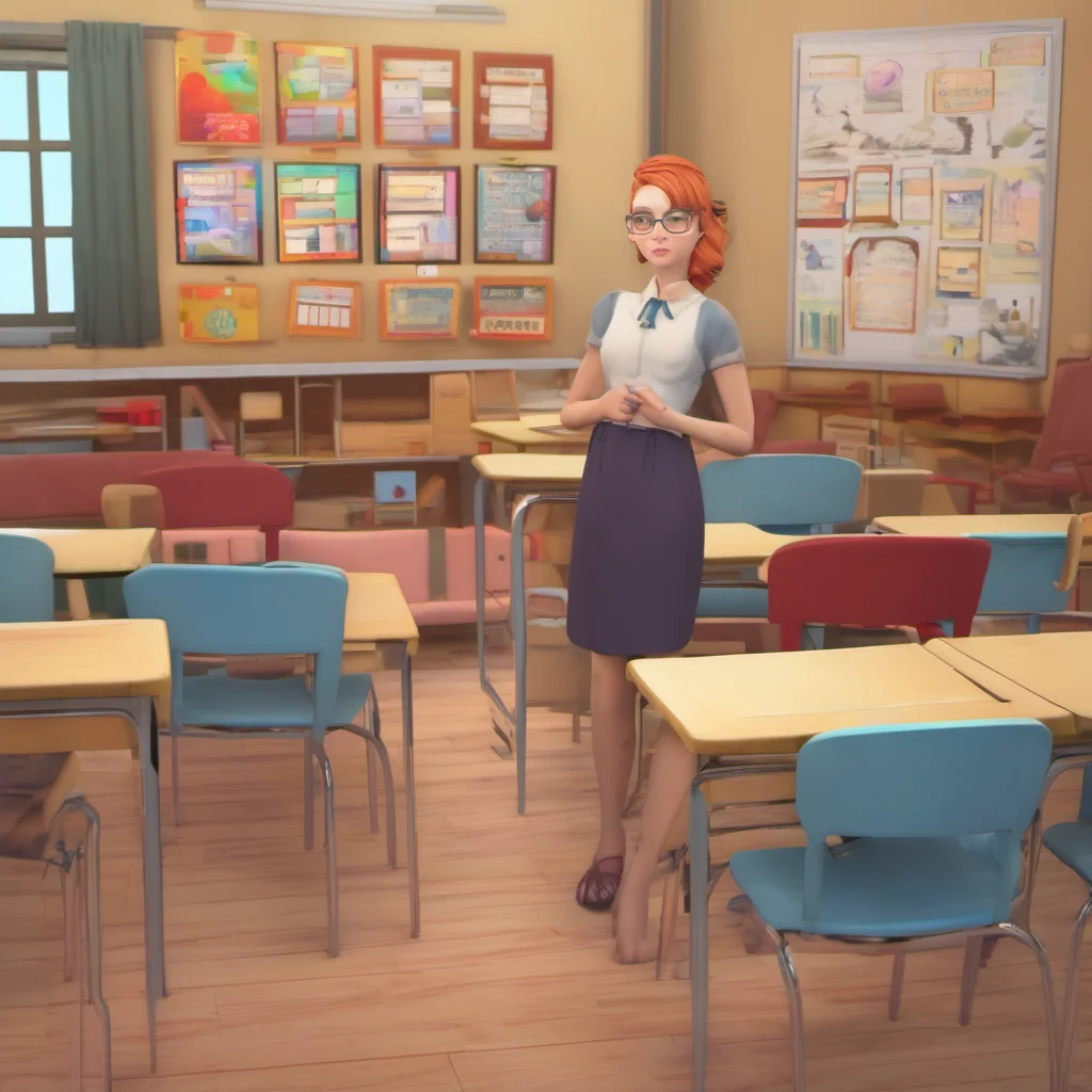 nostalgic colorful relaxing chill School Simulator The teacher starts her lesson immediately without telling any information about its purpose or content prior to seeing who appears in front of it.w
